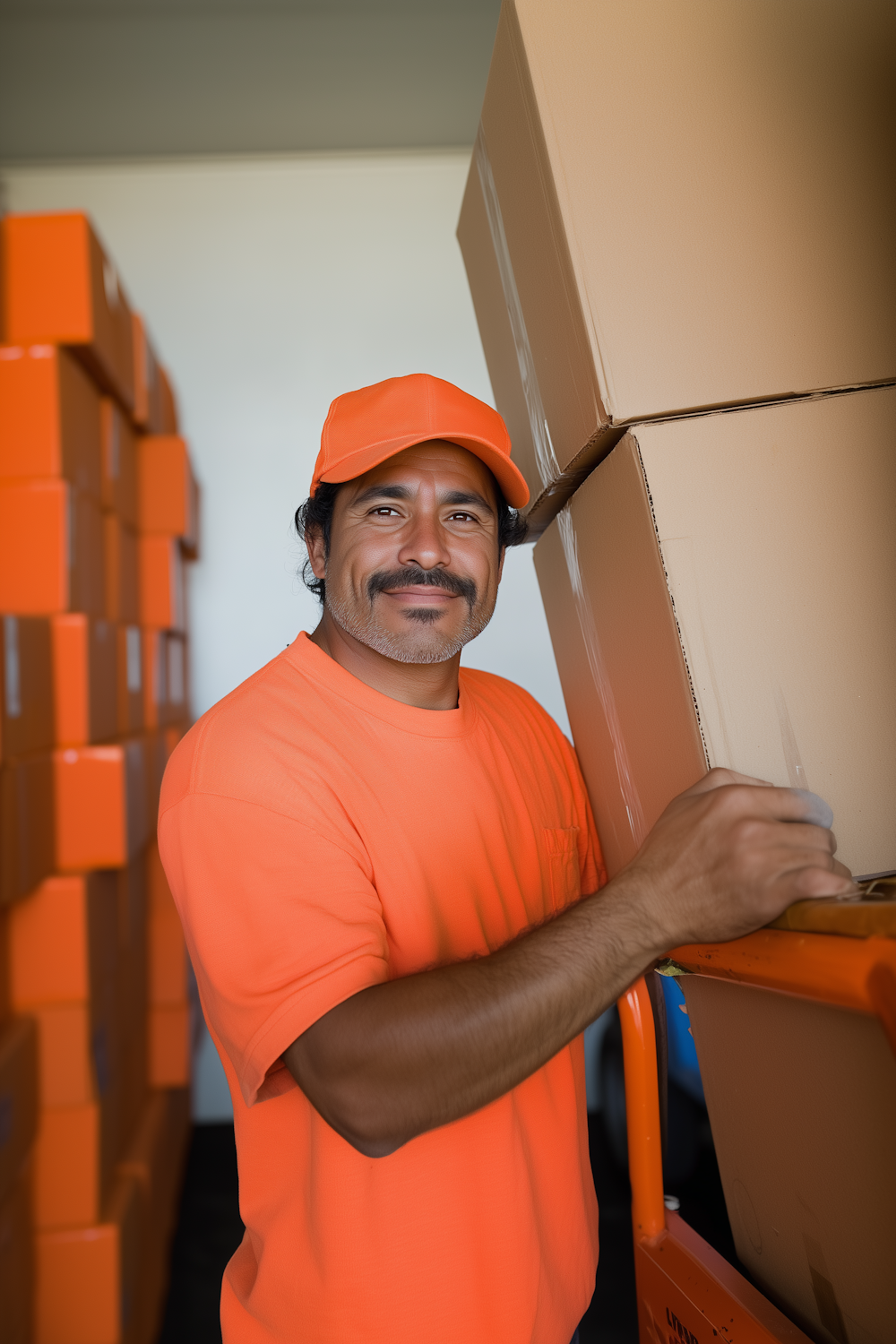 A salesperson confidently engaging with a client, illustrating the process of skillfully handling objections in a managed sales conversation.