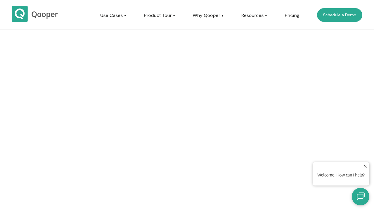Screenshot of the Qooper.io homepage, a platform recognized for its resources on mentoring programs and setting clear objectives.