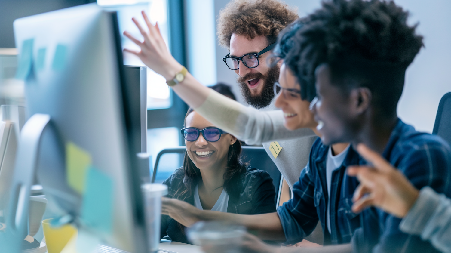 A diverse sales team collaborates, demonstrating how inclusive leadership fosters trust and unity, leading to better customer relationships and sales.