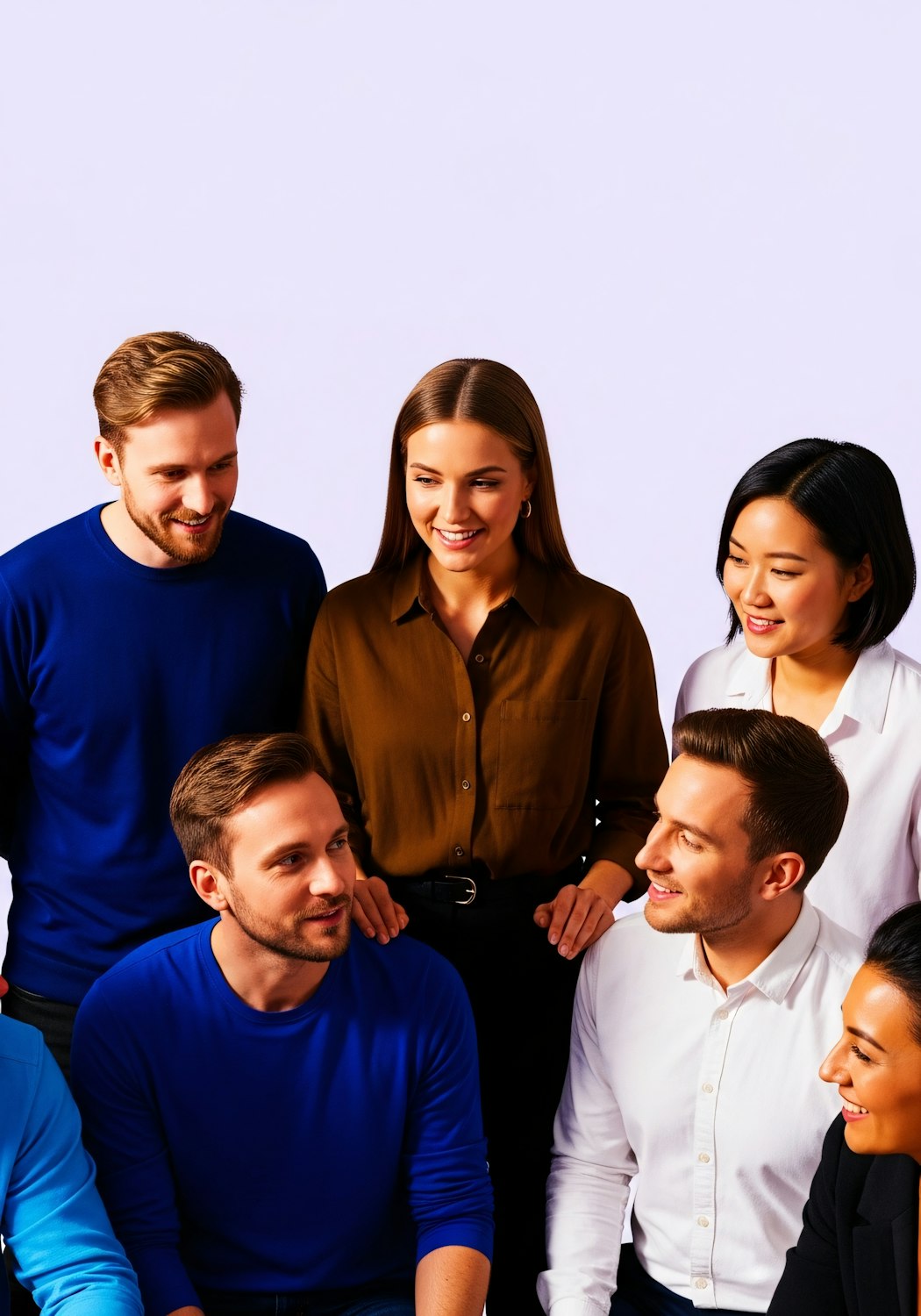 A diverse group of sales professionals collaborating in a modern office setting, representing the varied roles and inclusive nature of today's sales industry.