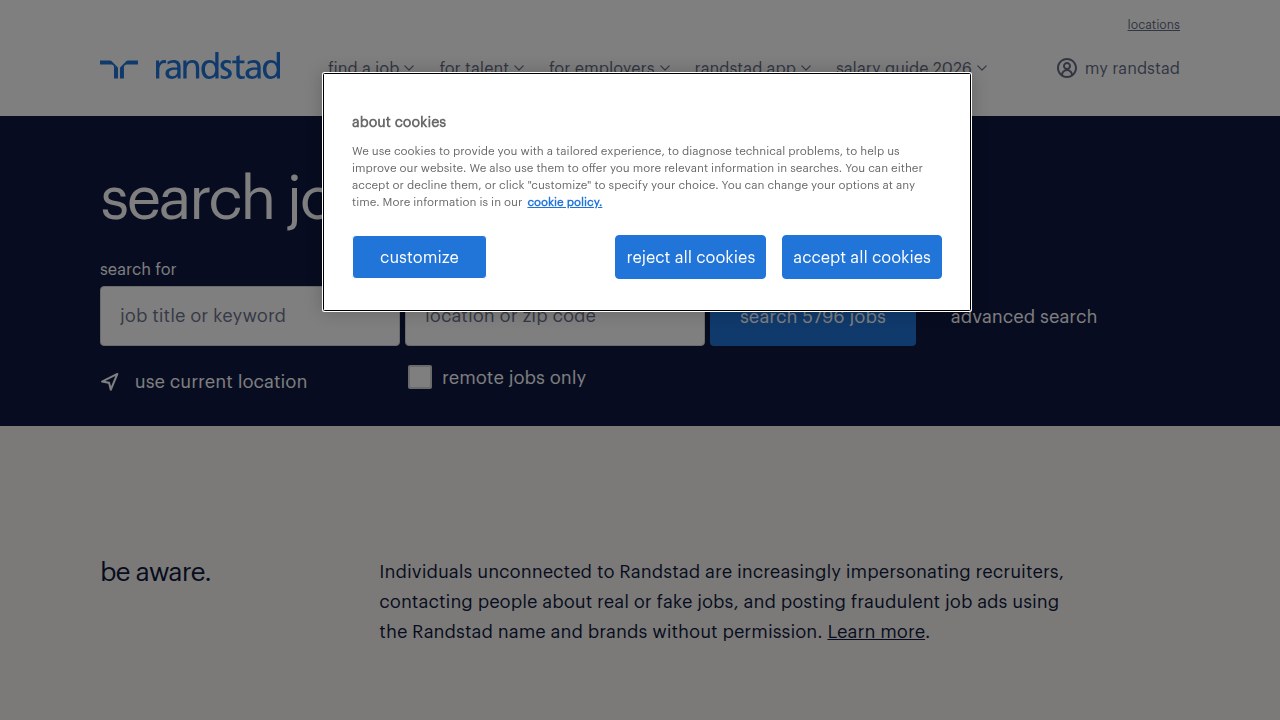 Randstad is a prominent recruitment agency mentioned for its investment in vetting sales candidates.