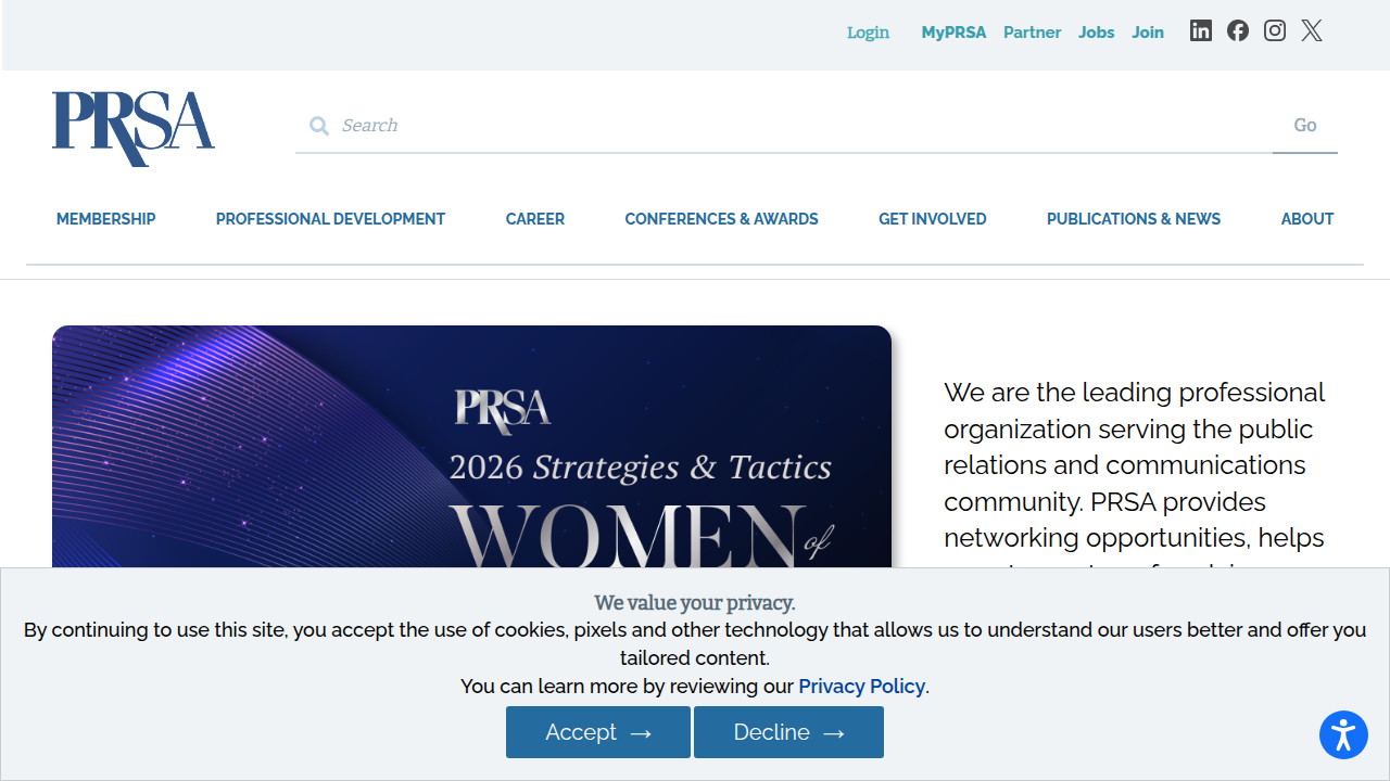 The Public Relations Society of America (PRSA) website provides information on industry standards and certifications like APR.