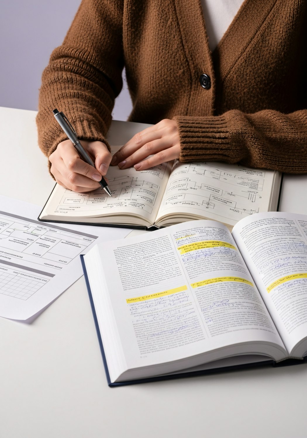 A professional focused on studying, perhaps with a laptop or books, symbolizing the effort to gain certifications and boost their sales enablement salary.